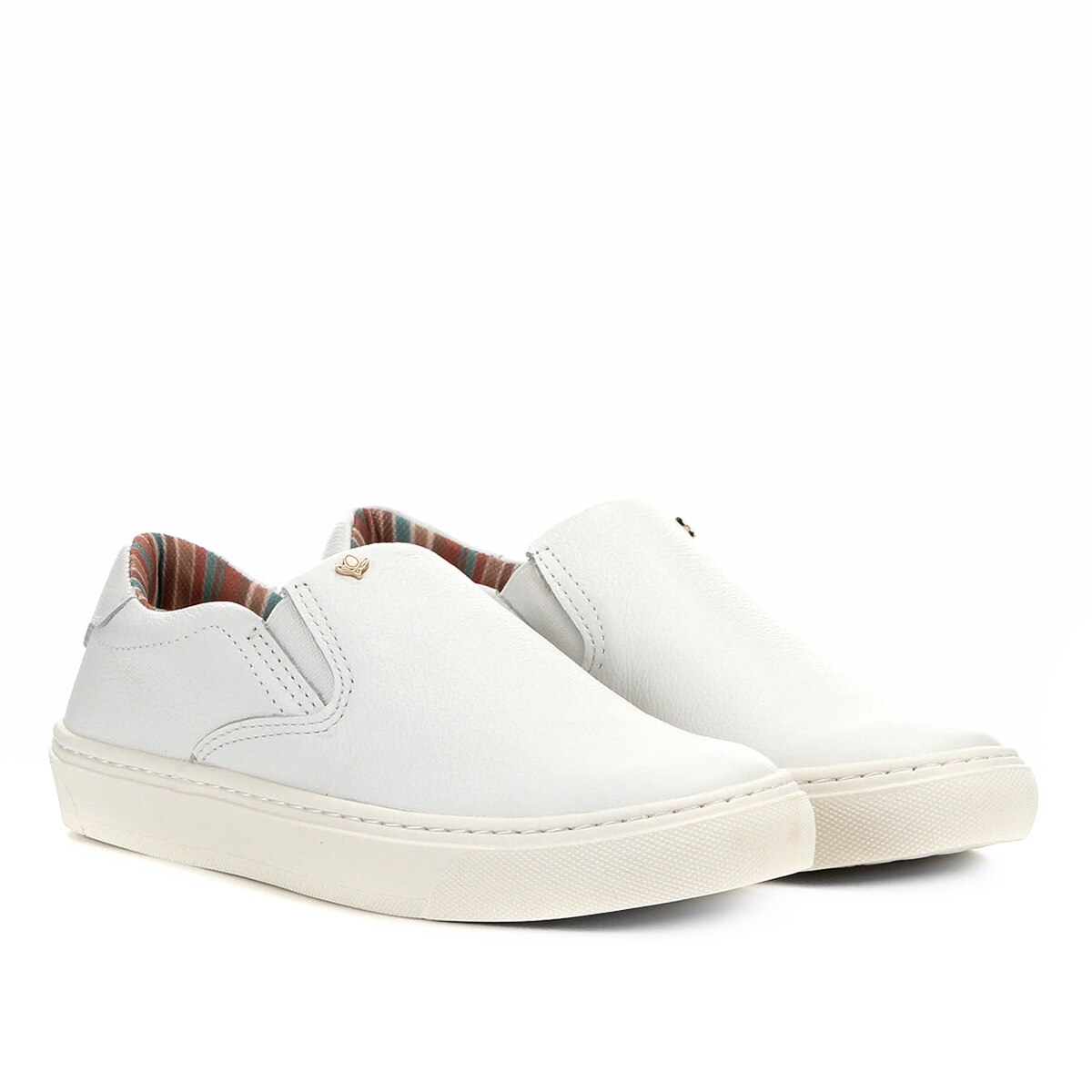 Slip On Cravo \u0026 Canela Feminino - Branco | Netshoes
